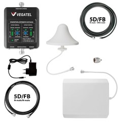 Усилитель сотовой связи VEGATEL VT-1800/3G-kit (офис, LED)