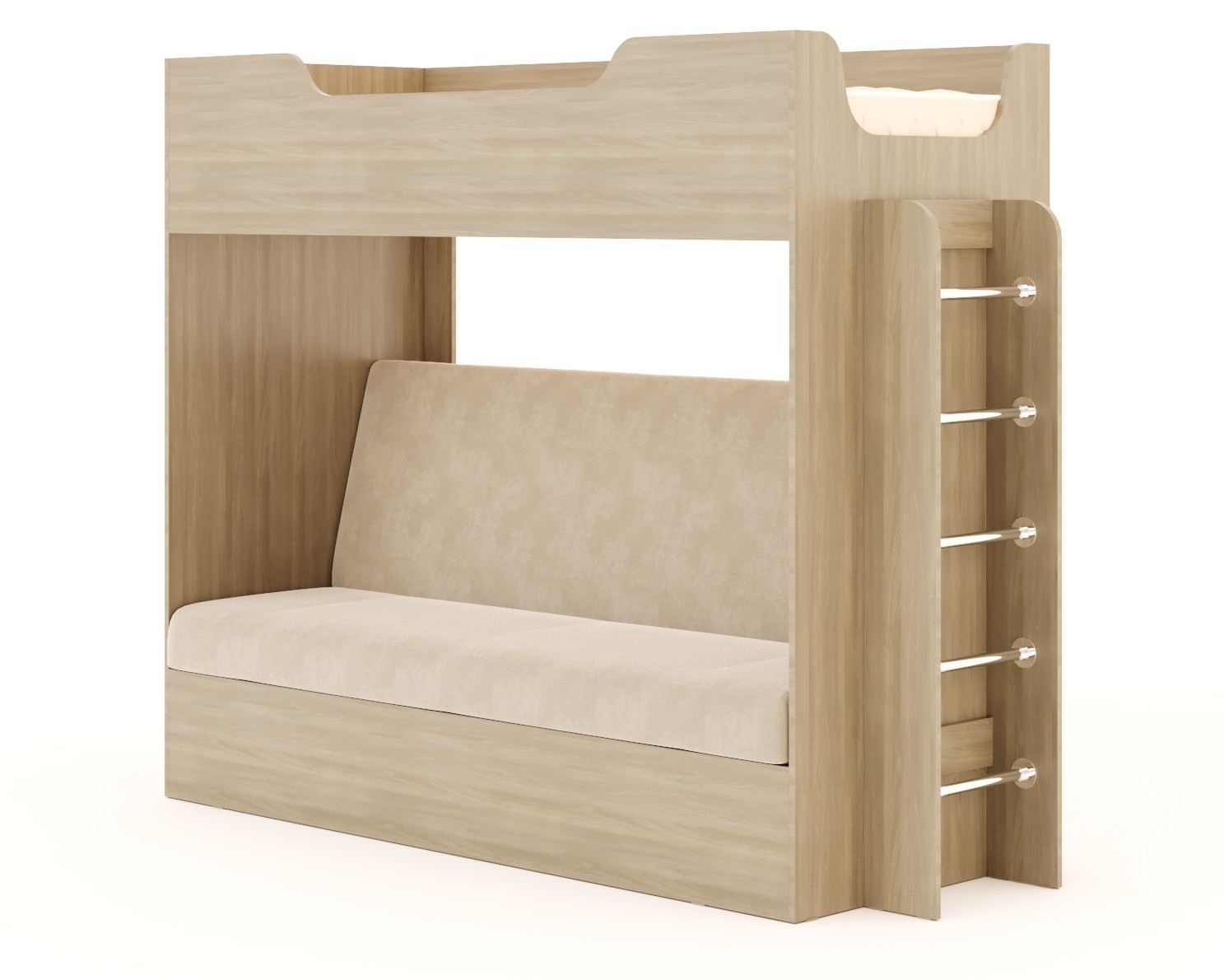 мебель двухъярусная кровать с диваном