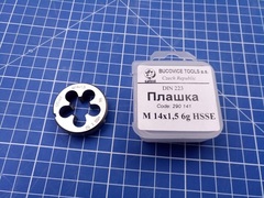 Плашка М14х1,5 DINEN22568 HSSE 6g 38х10мм Bucovice(CzTool) 290141
