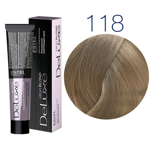 Estel Professional DeLuxe High Blond 118 (Пепельно-жемчужный блондин ультра) - Осветляющая краска-уход