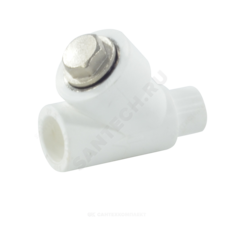 Фильтр PP-R сетчатый белый Дн 32х45гр внутр/наруж пайка RTP (РосТурПласт) 14179