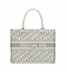 Сумка Dior Book Tote, модель маленького формата белый/серый