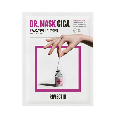 Rovectin Skin Essentials Dr. Mask Cica успокаивающая маска с центеллой