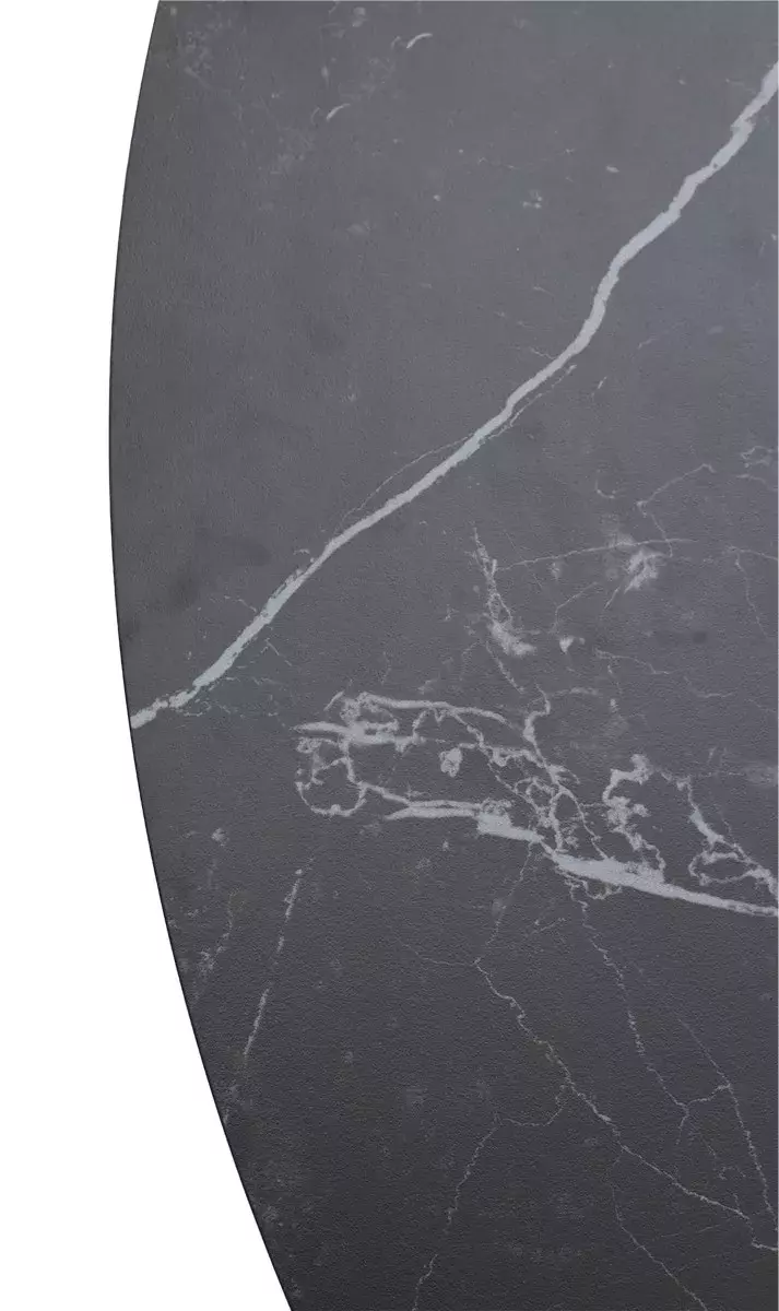 Стол TERNI 120 MATT BLACK MARBLE SOLID CERAMIC Черный мрамор матовый, керамика /Черн.каркас, DISAUR