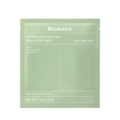 Biodance Refreshing Sea Kelp Real Deep Mask успокаивающая гидрогелевая маска с водорослями