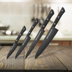 Набор из 4 кухонных ножей Samura Shadow