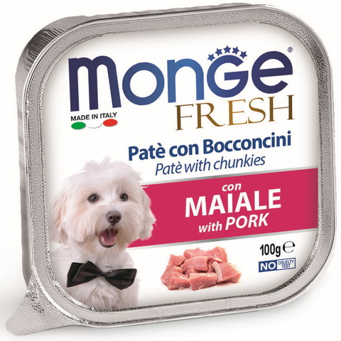 Monge Dog Fresh консервы для собак (свинина) 100г