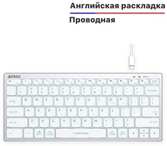 Клавиатура A4Tech FX61 белый