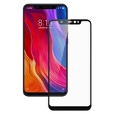 Защитное стекло 9H полный клей Full Glue для Xiaomi Mi 8, 8 Pro (Черная рамка)