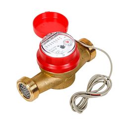 Счетчик воды до 90 градусов ОСВУ-25 с герконовым датчиком, муфтовый, импульсный выход, Декаст (ПК Прибор), 160мм