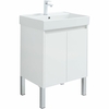 Aquanet 302523 Тумба с раковиной Nova Lite 60 2 дв. цв. бел. глянец (302523)