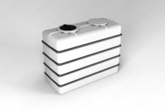 Емкость пищевая в обрешетке ЭкоПром K 3000 л. узкая (223x96x175см;белый) - арт.555728