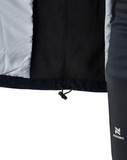 Премиальный костюм для лыж и зимнего бега Nordski Hybrid Hood Warm 2.0 Black-Grey