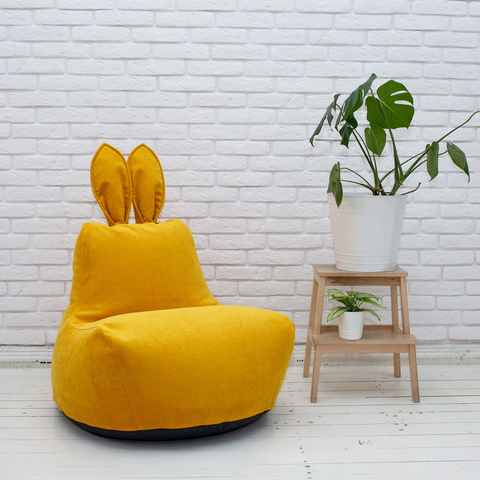 Кролик М микровельвет (горчичный)