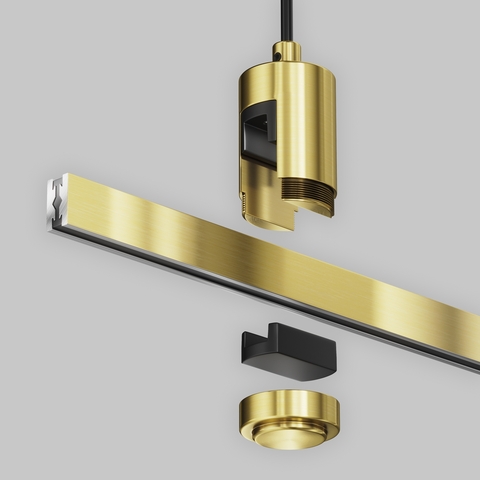 Комплектующие для систем освещения с токоведущими элементами Maytoni Accessories for tracks flarity TRA157SW-B1-BS