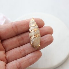 УЦЕНКА!!! Подвеска Ракушка с позолотой 37-50 на 14-16 мм, У117