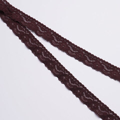 Кружево/Стрейч/Ширина 20мм 1508 коричневый