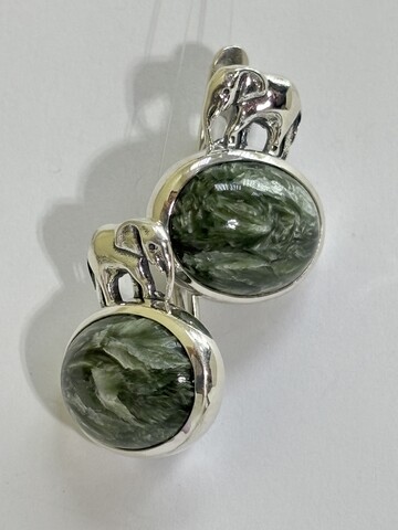 Элефант (серьги  из серебра)