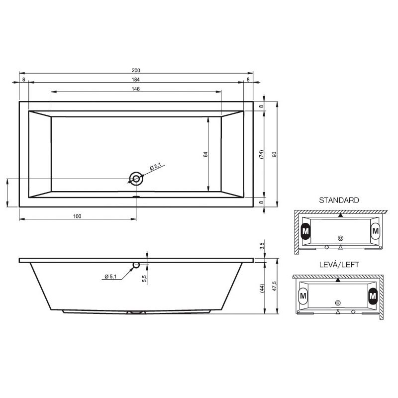 ванна Riho Lusso