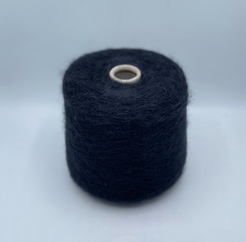 Filcom (пр.Италия), art.Aurora, 850м/100 гр. 70% Суперкидмохер, 30% Шелк , цвет-Черно-синий (633) арт-36272