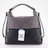 Рюкзак Саломея 387 мульти итальянский серо-черный