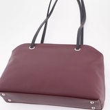 Сумка Саломея 620 гладкий бордо + черный