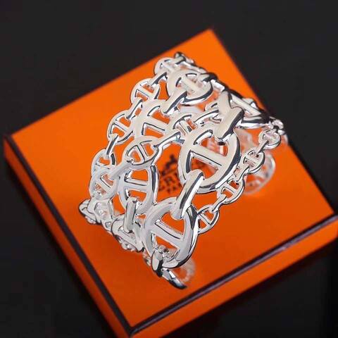 Браслет FARANDOL широкий из неродированного серебра