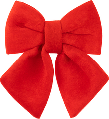 Декоративный бант Нарядный, Красный, 21,5*24,5 см, 1 шт.