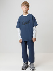 фуфайка  для мальчика  КР 302793/синий космос к618