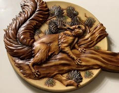 Силиконовый молд Белка (медальон) № 0479