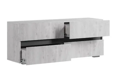 ТВ-тумба Мрия бетон пайн светлый / графит