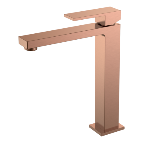 Boheme 472-CB Смеситель для умывальника высокий QUBIC  COPPER BRUSHED