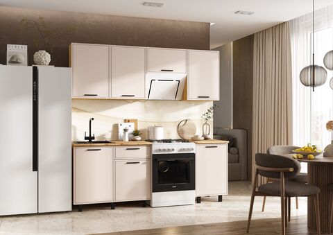 Кухня Бьянка 2,1м (Кашемир, Дуб Крафт (Дуб вотан))