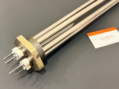 Блок ТЭНБ G2" 10 кВт, нерж.ст., 220/380 фланец G2 + трубка, L=58см