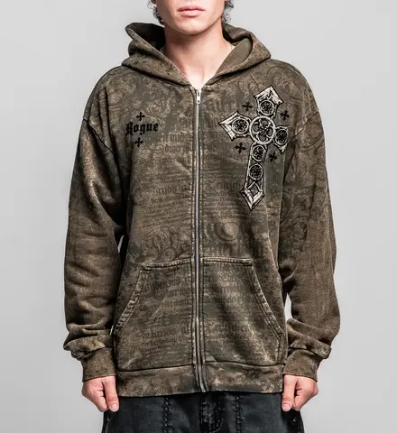 Худи Rogue Crossed Zip-Up Hoodie Affliction