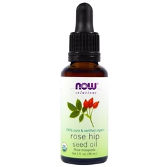 Now Foods, Solutions, сертифицированное органическое масло семян шиповника, 30 мл (1 жидкая унция)