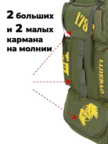 Картинка рюкзак тактический Skully Tactic RWZS47 green - 3