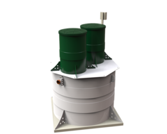 Станция биологической очистки Коло Веси Kolo Vesi 15 лонг/ 3000 л. в сутки / до 17 чел. / самотечный сброс (2000x2000x2753см;359кг;) - арт.560197