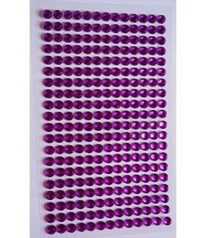 Стразы фиолетовые 5 мм длинные