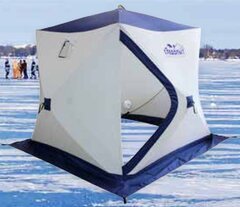 Зимняя палатка куб Следопыт Эконом 1,95*1,95 м (PF-TW-08, трехслойная)