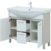 Aquanet 274164 Тумба Донна 100 цв.бел.дуб/белый (Yalaier) (274164)
