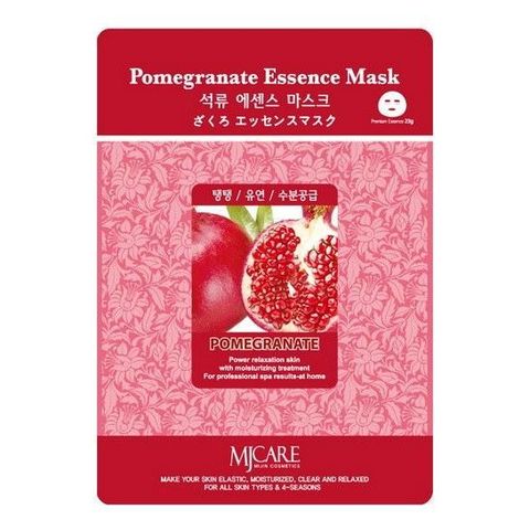 Листовая маска с гранатом Mijin Cosmetics Pomegranate Essence Mask