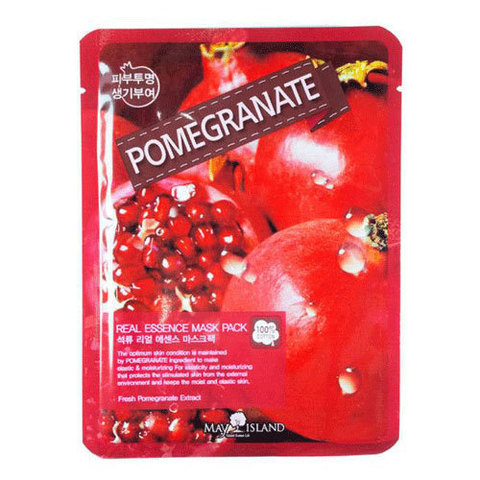 May Island Real Essence Mask Pack Pomegranate - Тканевая маска для лица с экстрактом граната