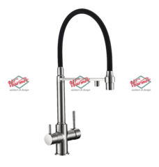 Смеситель для кухни с фильтром Warmer Brushed Chrome Line KPV-0218