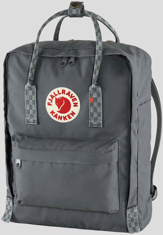 Картинка рюкзак городской Fjallraven Kanken 046-904 Super Grey-Chess Pattern - 1