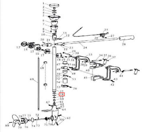 Кольцо уплотнительное 25×1 для лодочного мотора T3,5 Sea-PRO