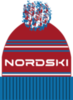 Шапка теплая Nordski Stripe Blue RUS