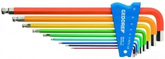 Набор шестигранников XL цветных, 9 шт 1,5-10 мм | Gedoretools.ru