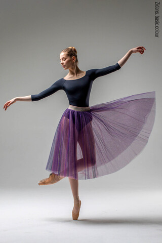 Colour rehearsal tulle skirt | violet