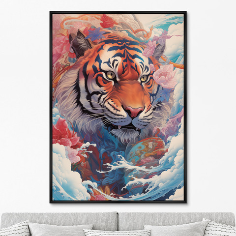 ArtNoMore - Репродукция картины на холсте Soaring Tigers, No 2, 2024г.